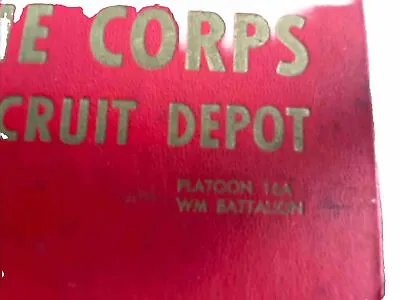 Parris Island SC Marine Corps Recruit Depot Platoon 16A WM Battalion Class Book • $22