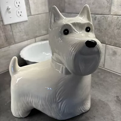 Metlox California USA Cookie Jar Scottie Dog White Looks Like A Westie • $35