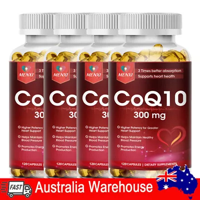 CoQ 10 Coenzyme Q10 200mg 120 To 480 Capsule Cardiovascular Heart Health Support • $23