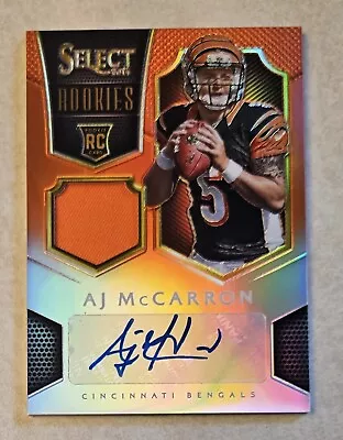 A.j. Mccarron 2014 Select Rookies Jersey Rc Auto Prizm Orange #14/15  • $29.99