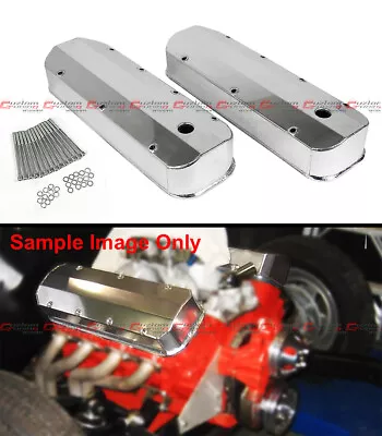 BBC Chevy 454 Fabricated Aluminum Valve Covers Polished 427 Big Block Chevy 396  • $78.95