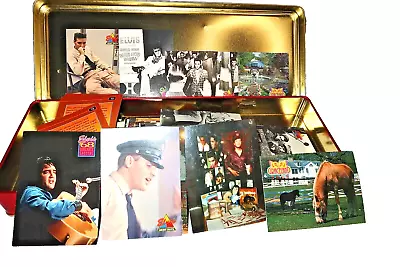 Elvis Presley Lot Russell Stover Tin Collectible 1998 Filled With Trading Cards • $25