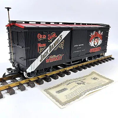 LGB 4067JD Jack Daniels Mashed Whiskey Wood Sheathed Boxcar Metal Wheels G Scale • $149.99