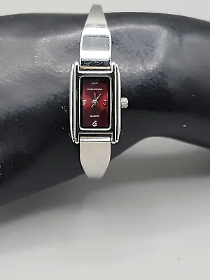 Maurice Ladies Red Face Quartz Bracelet Watch 6.5  17mm Rectangle Face  • $65