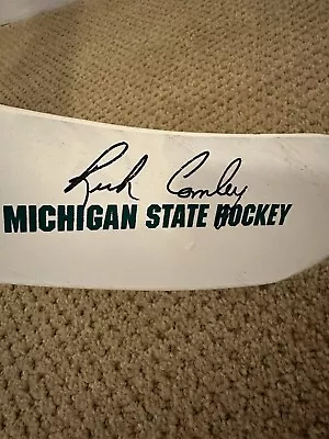 Rick Comley Michigan State Hockey Coach Signed Autographed Stick • $100