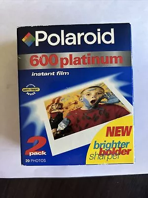 Polaroid 600 Platinum Instant Film 20 Sheets (2-10 Packs) NEW Expires 5/2000 • $19.99