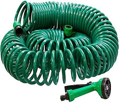 Asab 30 Metre Coil 30m 100ft Retractable Garden Hose Reel Pipe With Spray Gun  • £12.99