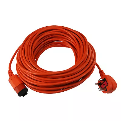 £17.49 • Buy Replacement Flymo 25 Metre Mains Power Cable Flex Lead Complete With Plugs