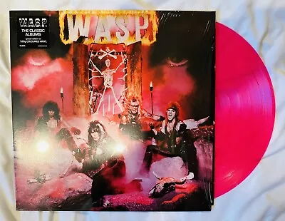 WASP - S/t W.A.S.P. - 180g Clear Pink Vinyl Record - 2012 Press - Import Rare • $38
