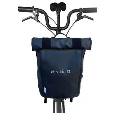 Bike Basket Bag Front Rack Pack Carrier Bags Waterprrof For Brompton Bicycle • $69.99