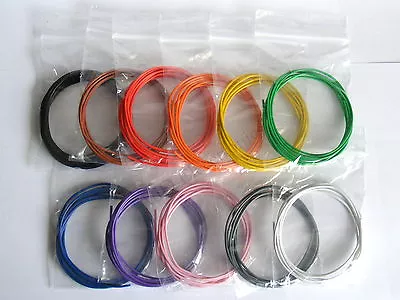 £3.20 • Buy 13m 1/0.6mm Equipment Wire Kit - 22-23 AWG - Single Solid Core 1.8A    WP-011118