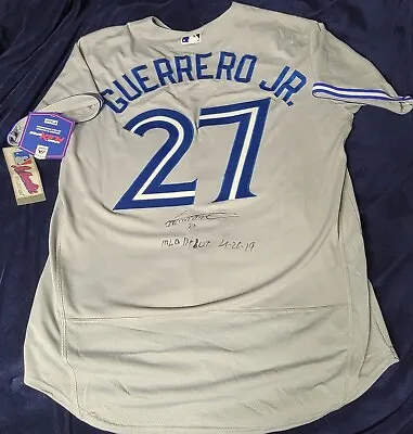 Toronto Blue Jays Vladimir Guerrero Jr Autographed Majestic Authentic Jersey • $449.99