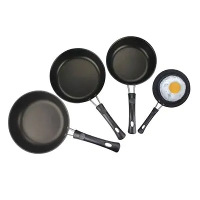 Mini Frying Eggs Pan Durable Small Pan With Handle Heat Resistant Non Stick Pot✨ • £7.37