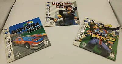 Sega Saturn Not For Resale Pack Virtua Fighter 2 Virtua Cop Daytona USA Lot • $89.24