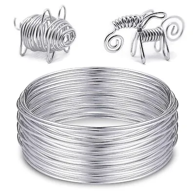 £1.29 • Buy Aluminium Craft Wire Jewellery Florist Model Making Tarnish Free 5m X 1mm £2.79