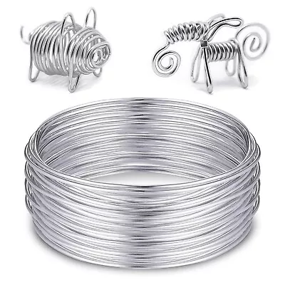 Aluminium Craft Wire Jewellery Florist Model Making Tarnish Free 5m X 1mm £2.79 • £0.99