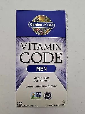 Garden Of Life Vitamin Code Men Multi 120 Caps Exp 2/25 DMG Box 1T • $35.98