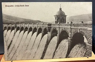 Vintage  Postcard Rhayder Craig-Goch Dam • £0.99