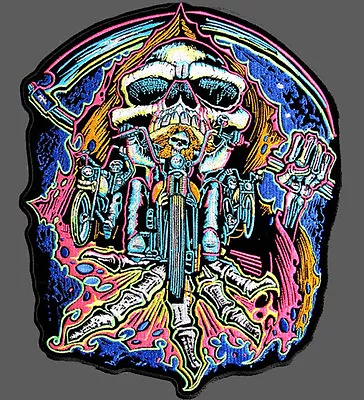 SON OF OUT LAW NOMAD REAPER SKULL NOMAD BIKER PATCH [5.0 X 7.0] • $18.99