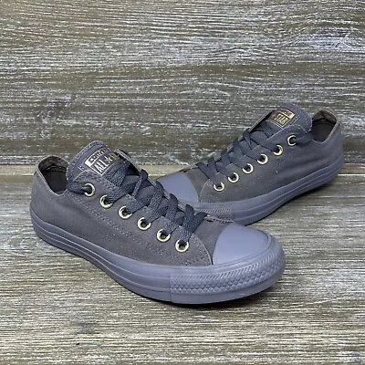 Converse Chuck Taylor All Star Low Top Shoes Gray Lavender Gold Womens Size 7 • $23.99