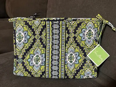 VERA BRADLEY Large Zippered Cosmetic Bag Cambridge Pattern - NEW With TAG • $24.99