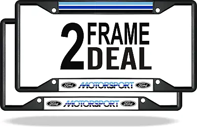 Ford Motorsport 2 Black License Plate Frames • $45.07