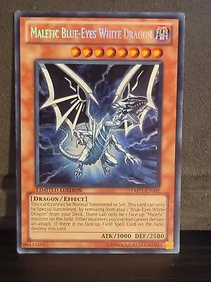 Yu-Gi-Oh! Malefic Blue-Eyes White Dragon YMP1-EN002 Secret Rare Limited Edition • $10