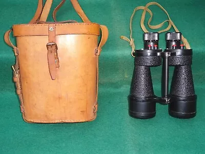 Superb Condition Ww2 Binoculars In Fine Block Leather Case. B.h.& G.ltd. London • £59.50