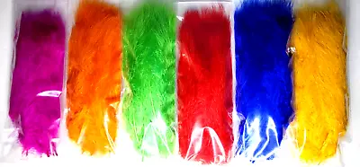 MARABOU FEATHERS - SELECT - Fly Tying Feathers - 6 Bright Colors - 30 Pc. / Pack • $6.99