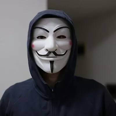 $14.99 • Buy V For Vendetta Mask, Hacker, Halloween, Cosplay, NWOT