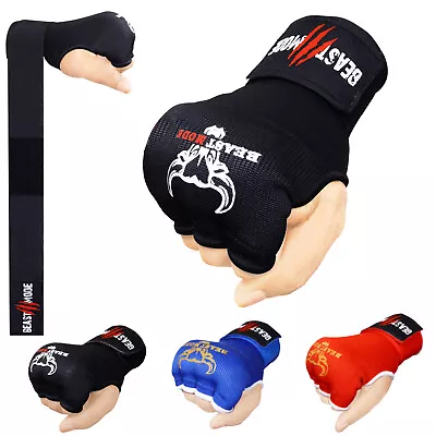 Boxing Gloves Inner Gel Padded Training MMA Glove Protector MuayThai Hand Wrap • £3.99