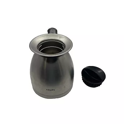 Krups 10-Cup Stainless Steel Carafe Aroma Control Thermal Cof  Pot Pitcher Dents • $14.50