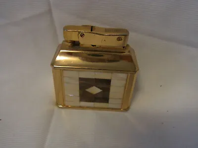 Crown Table Lighter Petrol Mother Of Pearl Vintage #AX • $62.99