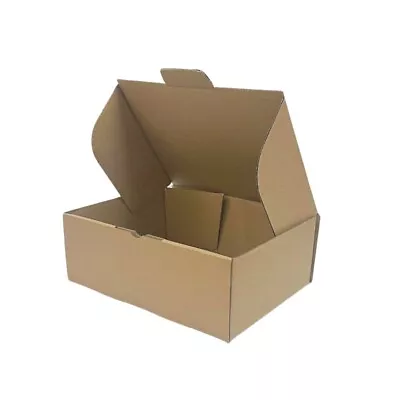 20x Mailing Box 270 X 200 X 95mm Diecut Brown ECO For 3kg Large Satchel R992 • $27.50