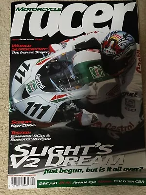 VINTAGE MOTORCYCLE RACER  MAGAZINE April 2000  #14 Aaron Sleight Mint Condition  • £3.50