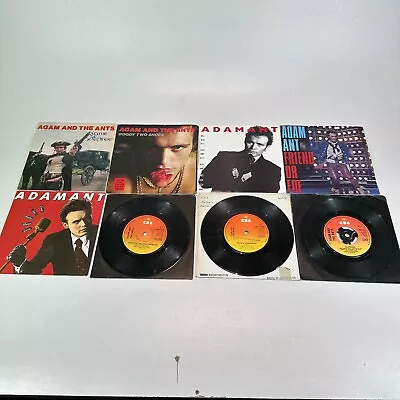 8x Adam And The Ants 7  Vinyl Single Records Bundle Job Lot • £15.99