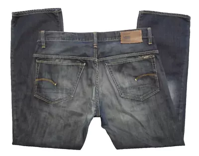 G-Star Raw 3301 Original Fit 38x32 Button-Fly Jeans Blue Denim Medium Wash • $33.98