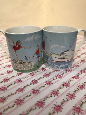 £14 • Buy Cath Kidston London Olympics And Yachting Small Mugs Fine Bone China