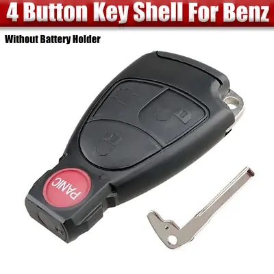 3+1 Button Car Key Fob Shell Cover For Benz C E S CL CLK SL SLK AMG S500 C230 • $23.50