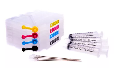 £34.99 • Buy Empty Refillable Ink Cartridge 4 Ricoh GC21 GC31 GC41 Gel Ink / Sublimation Inks