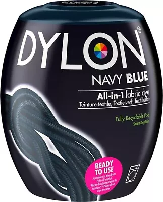 DYLON Washing Machine Fabric Dye Pod For Clothes & Soft Furnishings 350g – Navy • £6.96