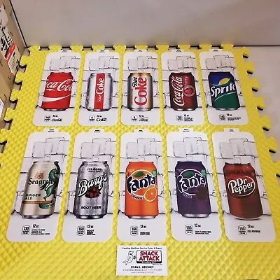 (10) ROYAL VENDORS 660 SODA VENDING MACHINE 12oz  CAN  VEND LABEL KIT • $25.99