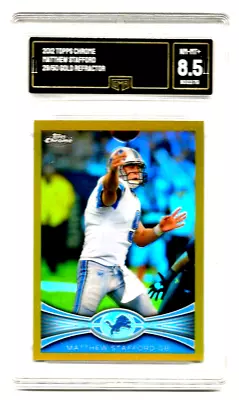 2012 Topps Chrome #126 Matthew Stafford (Gold Refractor) 29/50 Lions • $97.50