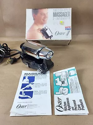 Vintage Sunbeam (USA MADE) Oster 138-11 Swedish 2-Speed Imperial Massager • $39.99