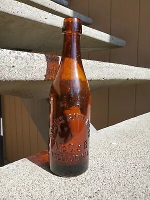  Western Amber Pint Beer Bottle St. Louis Bottling Co. Mc C & B Vallejo Cal • $15