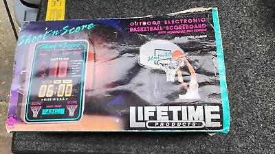 Vtg Lifetime Products SHOOT-N-SCORE Electronic Basketball Scoreboard Shot Clock  • $70