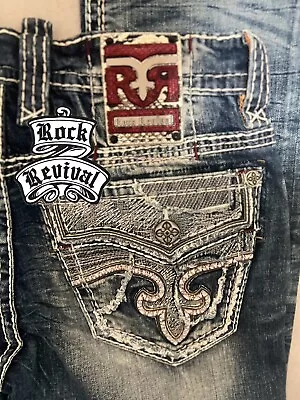 Men’s Size 33x32 Rock Revival Jeans - STRAIGHT FIT - BRAND NEW!!! • $125