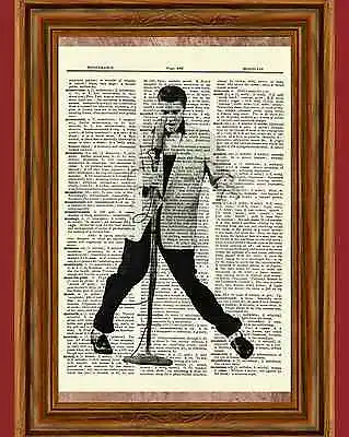 Elvis Presley Dictionary Art Print Book Page Picture Poster Stage Concert Icon • $5.99