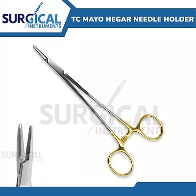 TC Mayo Hegar Needle Holder Driver 6  Cross Serrated Surgical German Grade • $9.99