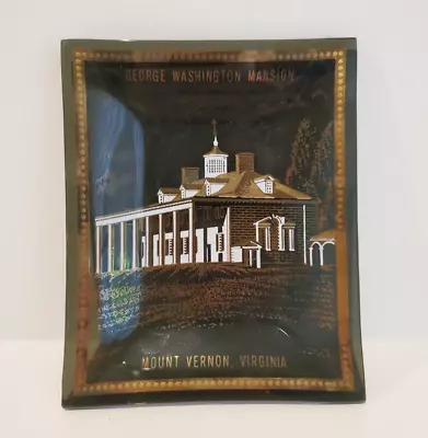 George Washington Mount Vernon Virginia Vintage Glass Dish Ashtray Souvenir • $5.99